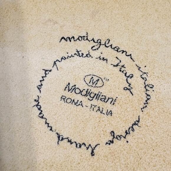 Modigliani Toscano  Handmade/Painted Pottery - Picture 3 of 6